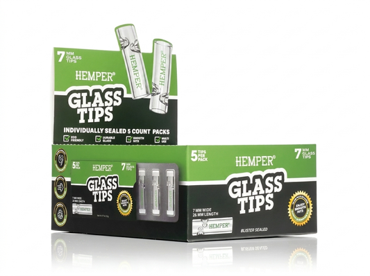HEMPER Glass Filter Tips, 7 mm